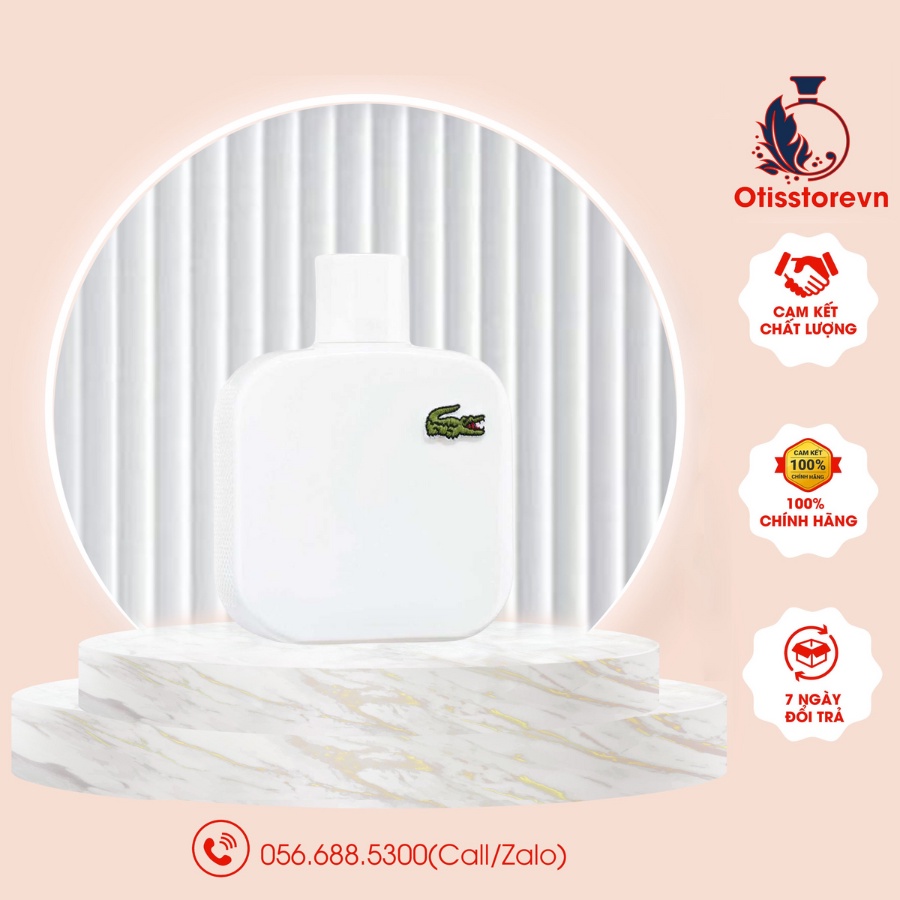 Nước Hoa Nam Lacoste Eau de L.12.12 White EDT thanh lịch tươi mát