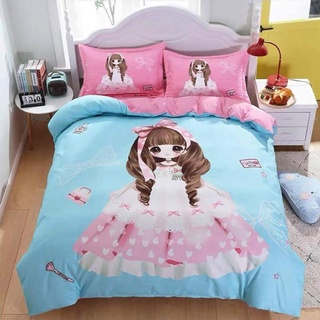 Bộ chăn ga gối đệm cute tina siêu đáng yêu cho bé - tổng kho ga gối ama