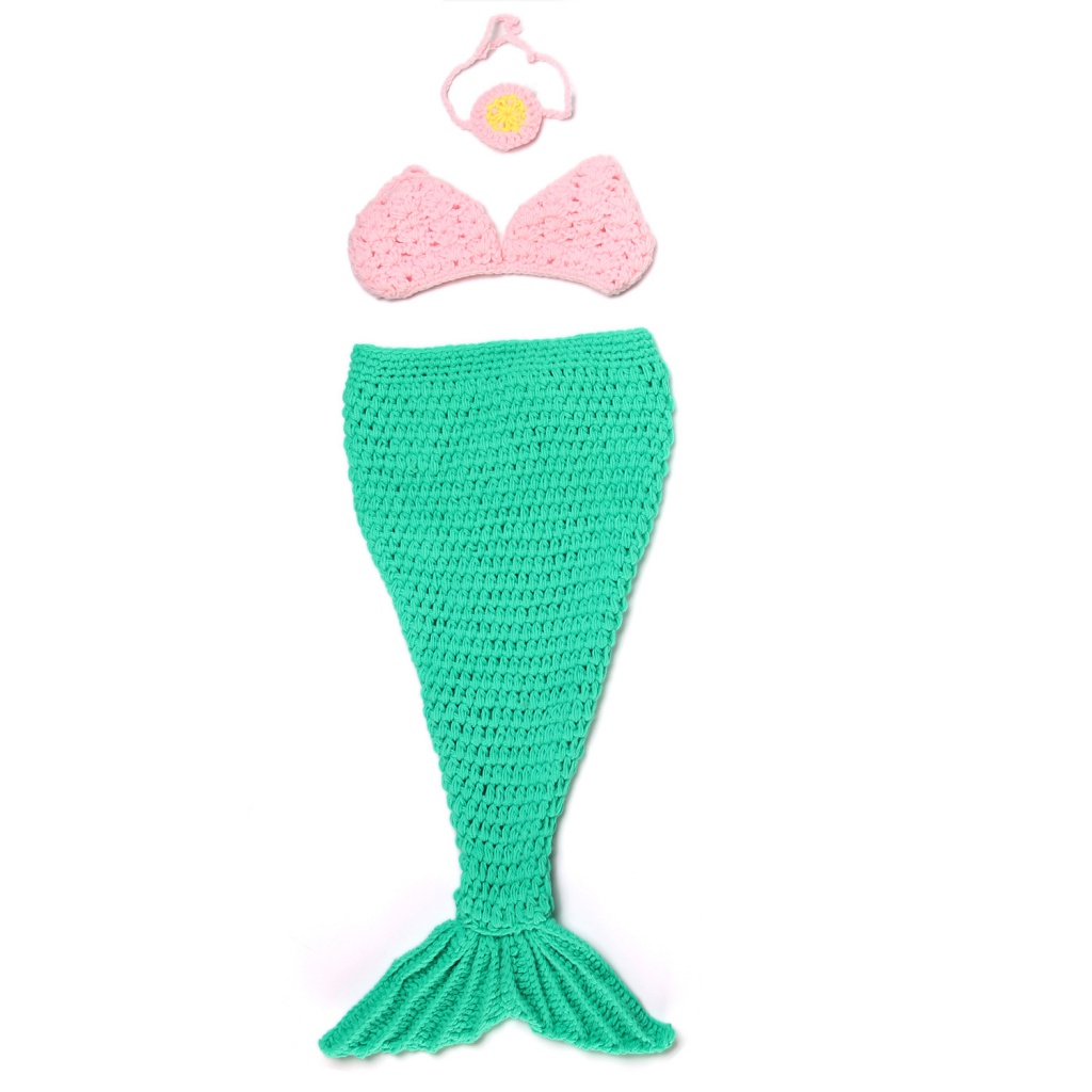 Bộ Đồ Hóa Trang Nàng Tiên Cá Cho Bé 0-6 Tháng Tuổi