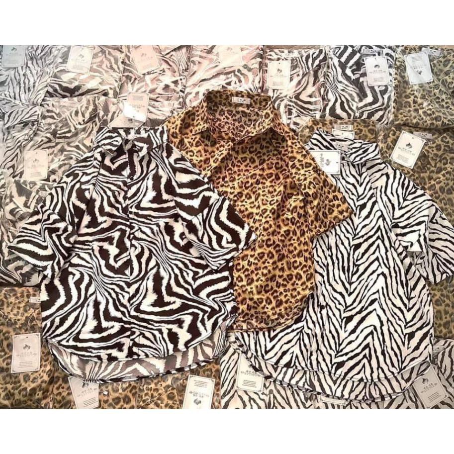 [ Hàng Đẹp Bán Shop ] Áo sơ mi báo , sơ mi ngựa vằn tay lỡ, Sơ mi nữ tay lỡ hàng quảng châu | BigBuy360 - bigbuy360.vn