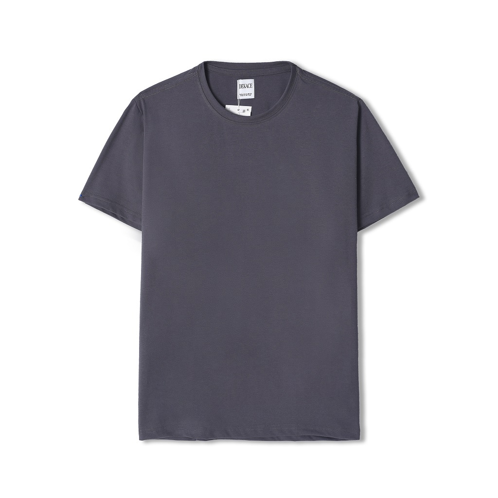 Áo Thun Nam Cổ Tròn Vải Cotton Dày Dặn Co Giãn Tay Ngắn