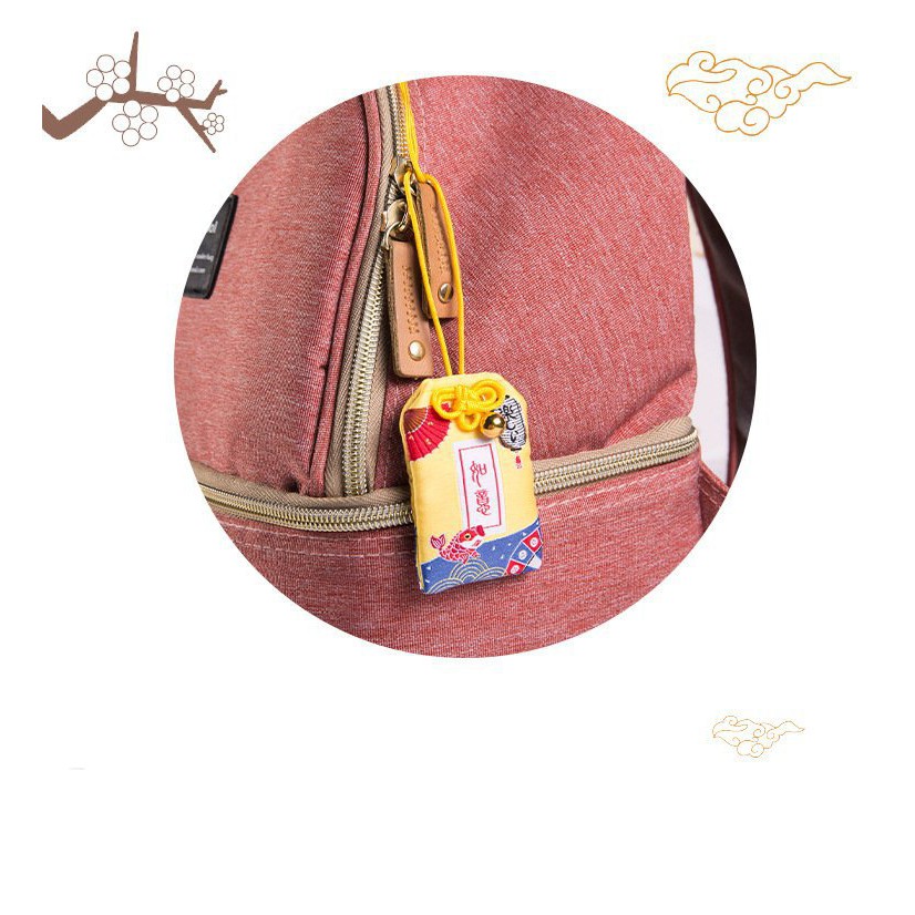 ( nhiều mẫu ) Túi Phước May Mắn Omamori Bọc Vỏ Silicon treo trang trí tình duyên tài lộc học tập bình an