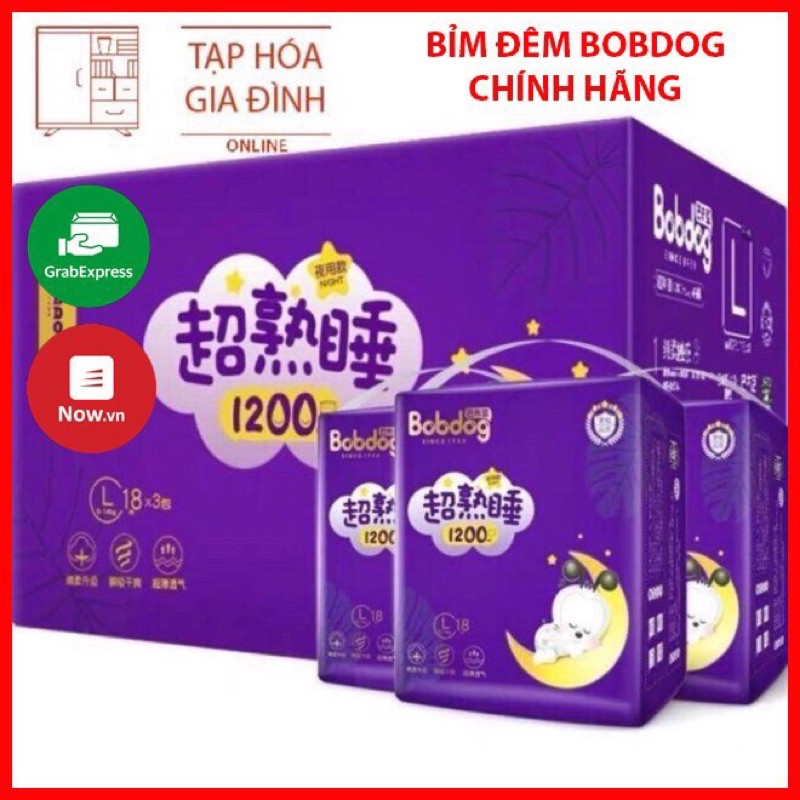 Bỉm Quần Đêm Bobdog Đủ Size M20/L18/XL16/XXL14