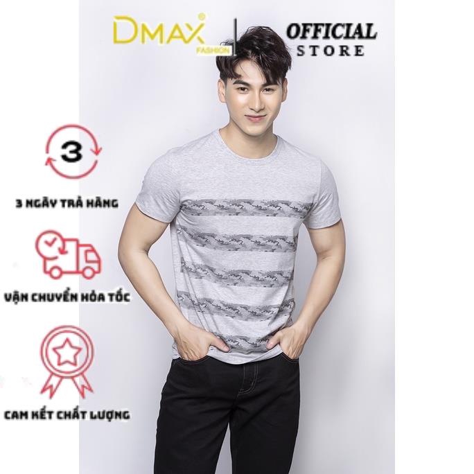 Áo Phông Nam Hoạ Tiết Kẻ Ngang TS0S010