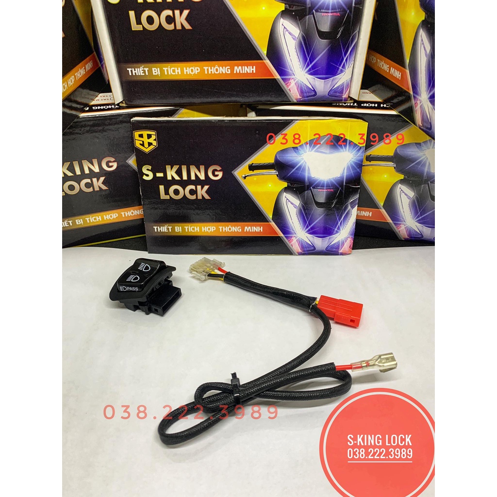 Bộ Giắc Chế Passing SH Cho xe VISION | S-KING LOCK - BẢO HÀNH 12 THÁNG