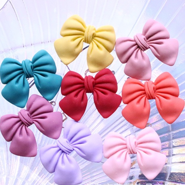 Charm (C216) slime/ Dụng Cụ Charm Trang Trí [Ko Keo &amp; Nút] Hình Nơ Nhiều Màu stye Hàn Quốc