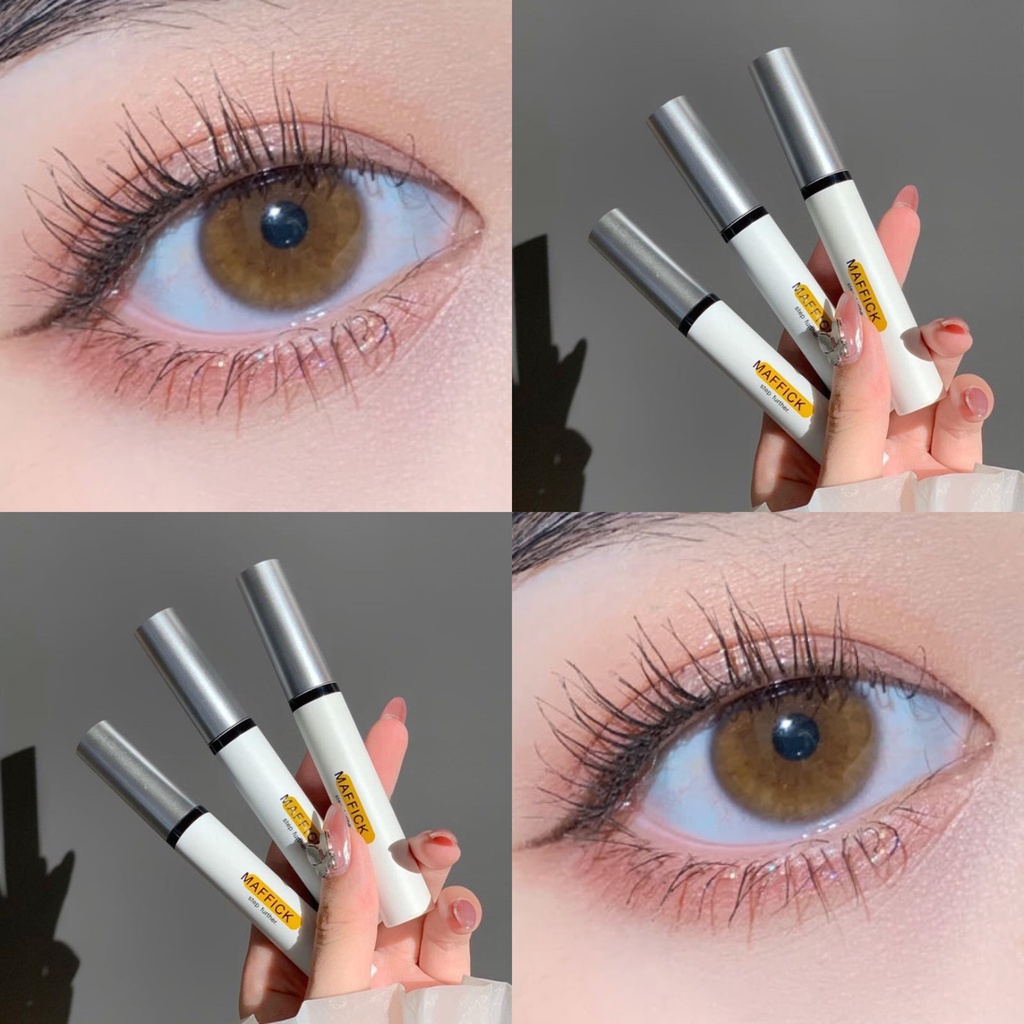 [Hàng mới về] Mascara đầu cọ nhỏ màu đen tự nhiên lâu trôi chống thấm nước và mồ hôi dành cho người mới bắt đầu