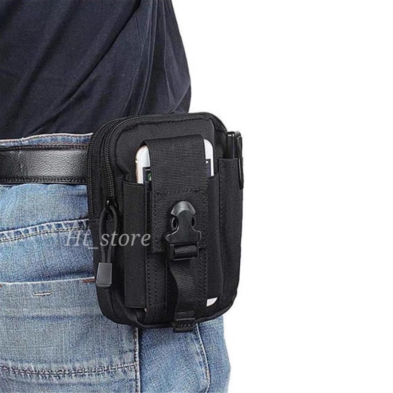 Túi đeo hông đi phượt, túi đeo thắt lưng vải 600D Oxford chống nước tiện dụng đựng điện thoại 6.5 inch