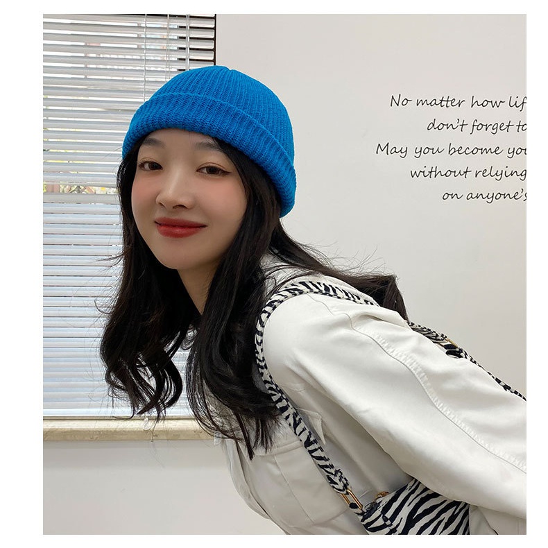 Mũ nón len beanies nam nữ dáng ngắn tròn mùa thu đông màu trơn thời trang - ML001 The Collar Box