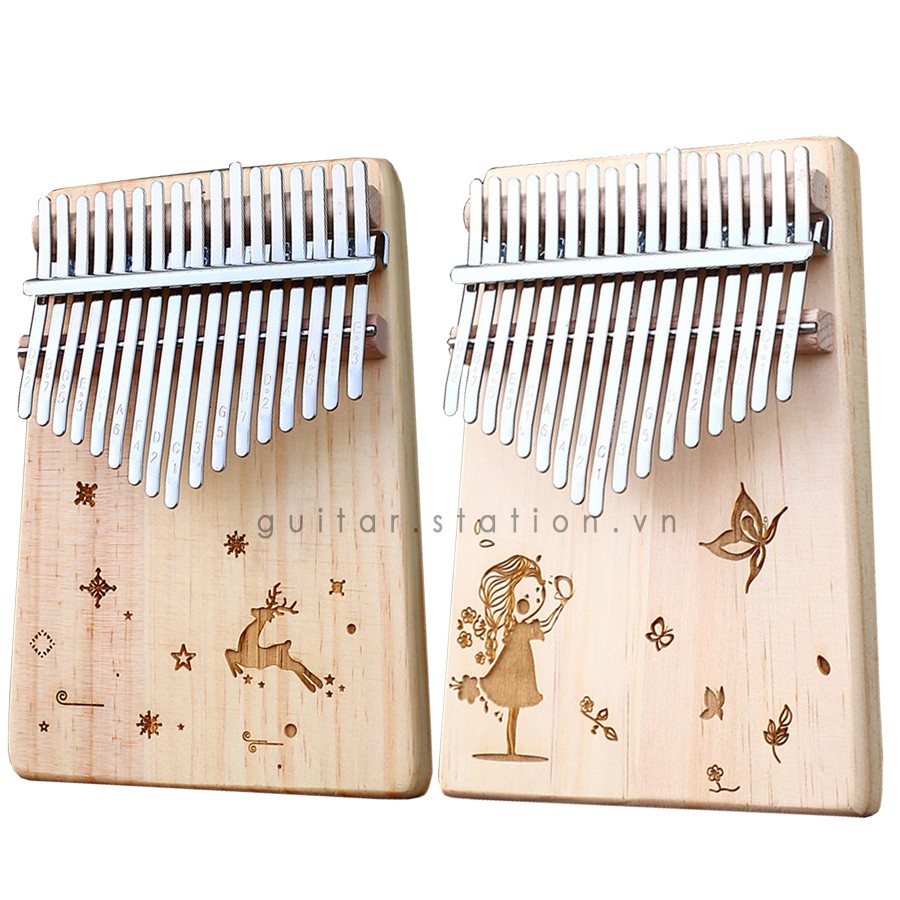 Đàn Kalimba 17 Phím KERUS Chính hãng 100% - Tặng Full Bộ Phụ Kiện - Hàng Có Sẵn