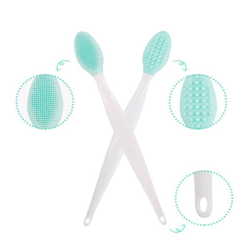 Cọ silicone Hai Mặt Tẩy Tế Bào Chết Và Mụn Đầu Đen Làm Sạch Da