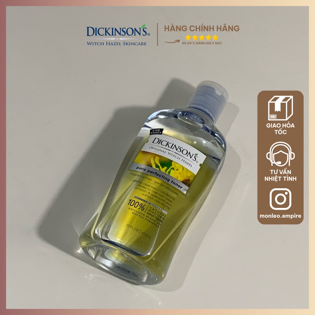 Nước hoa hồng se khít lỗ chân lông Dickinson's Original Witch Hazel Pore Perfecting Toner 473ml