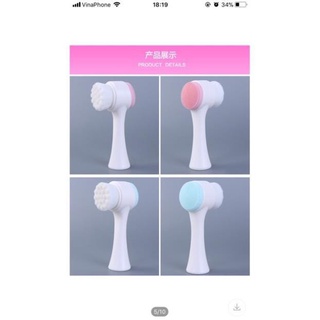 Cọ rửa mặt masage 2 đầu sạch sâu