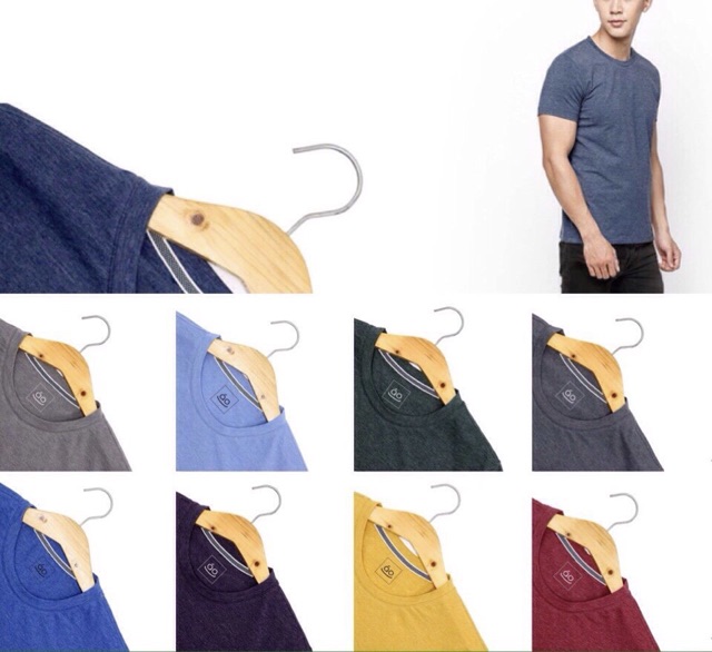 ÁO THUN NAM TRƠN CỔ TIM VÀ CỔ TRÒN, trắng đen, đủ size, thun chất lượng M35