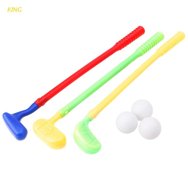 Set 3 gậy đánh golf + 3 bóng golf đồ chơi cho bé