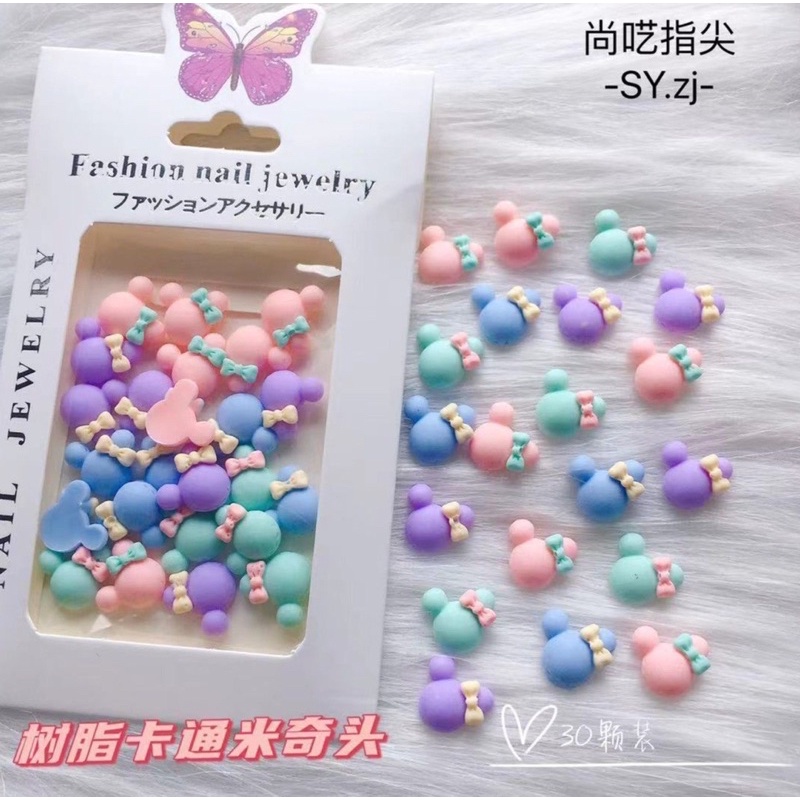 Các set phụ kiện trang trí móng cute