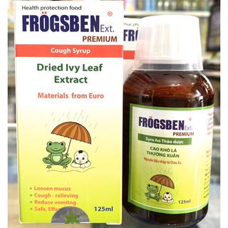 (Chính hãng)- Sirô ho thảo dược FROGSBEN (Cao khô lá thường xuân).