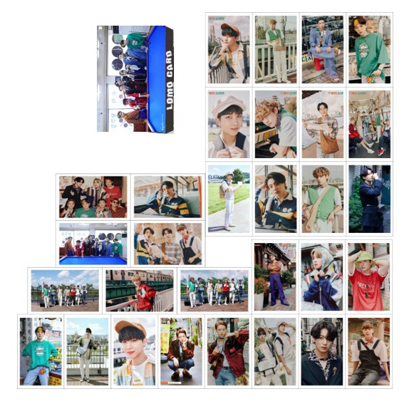 hình ảnh lomo BTS season greeting 2021 1 hộp 30 tấm