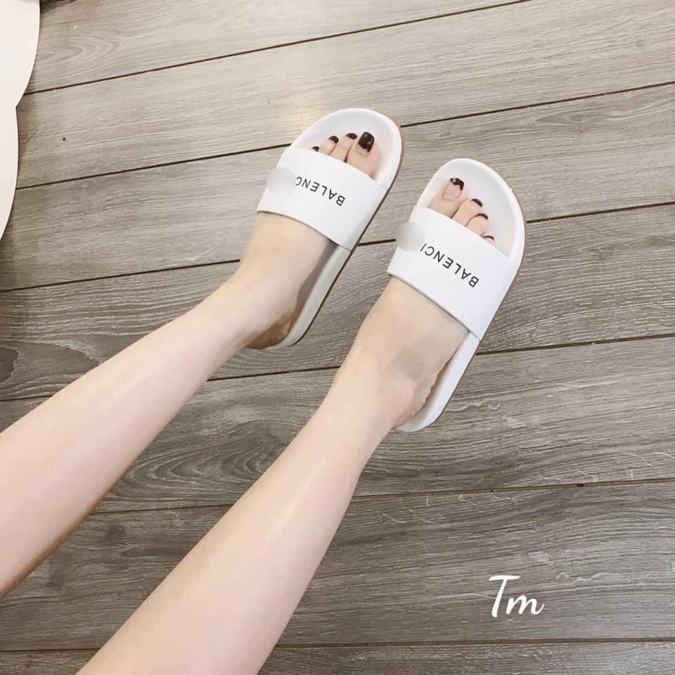 Dép nữ bánh mì đi trong nhà quai ngang balen mềm êm chân đế cao 4cm hot trend 2022 AZ G2.001.DO.39