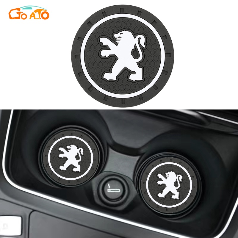 GTIOATO Lót Ly Xe Hơi Chống Trượt Miếng Lót Cốc Xe Ô Tô Miếng Lót Ly Xe Ô Tô Trang Trí NộI ThấT Ô Tô Cho Peugeot 3008 2008 307 405 207 208 206 306 5008 406 407 308 4008 Rcz 408
