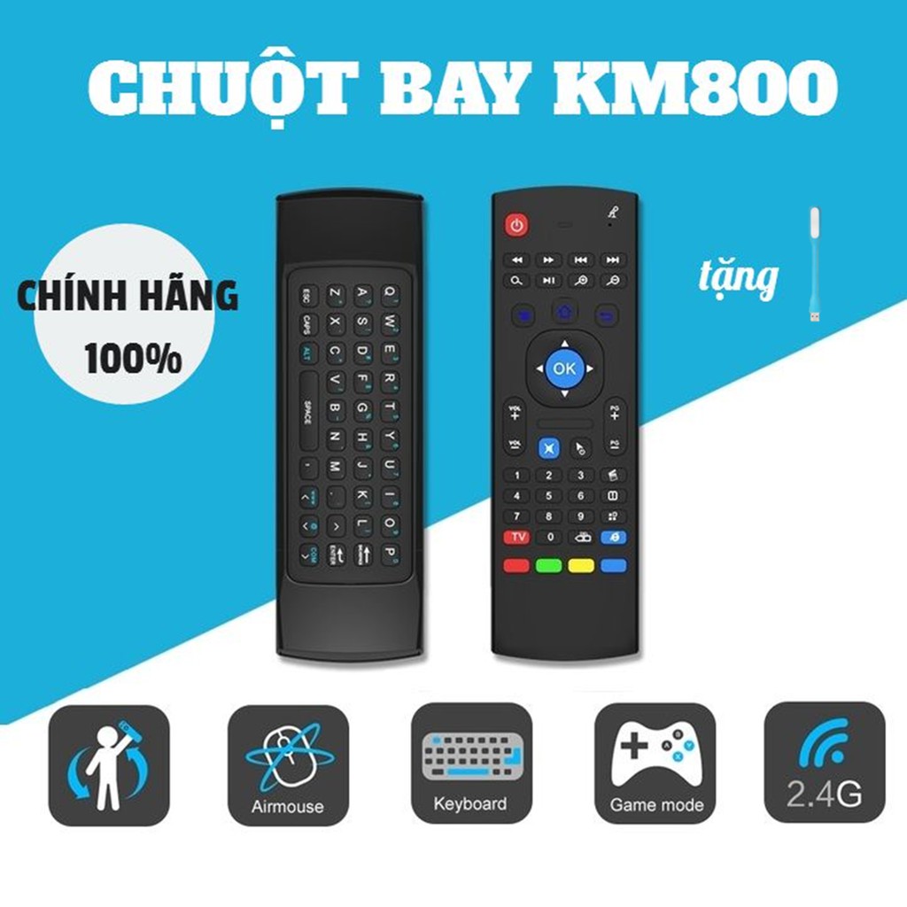 CHÍNH HÃNG] Bàn phím chuột bay KM800 | Bàn phím không dây MX3 | AIR MOUSE KM800