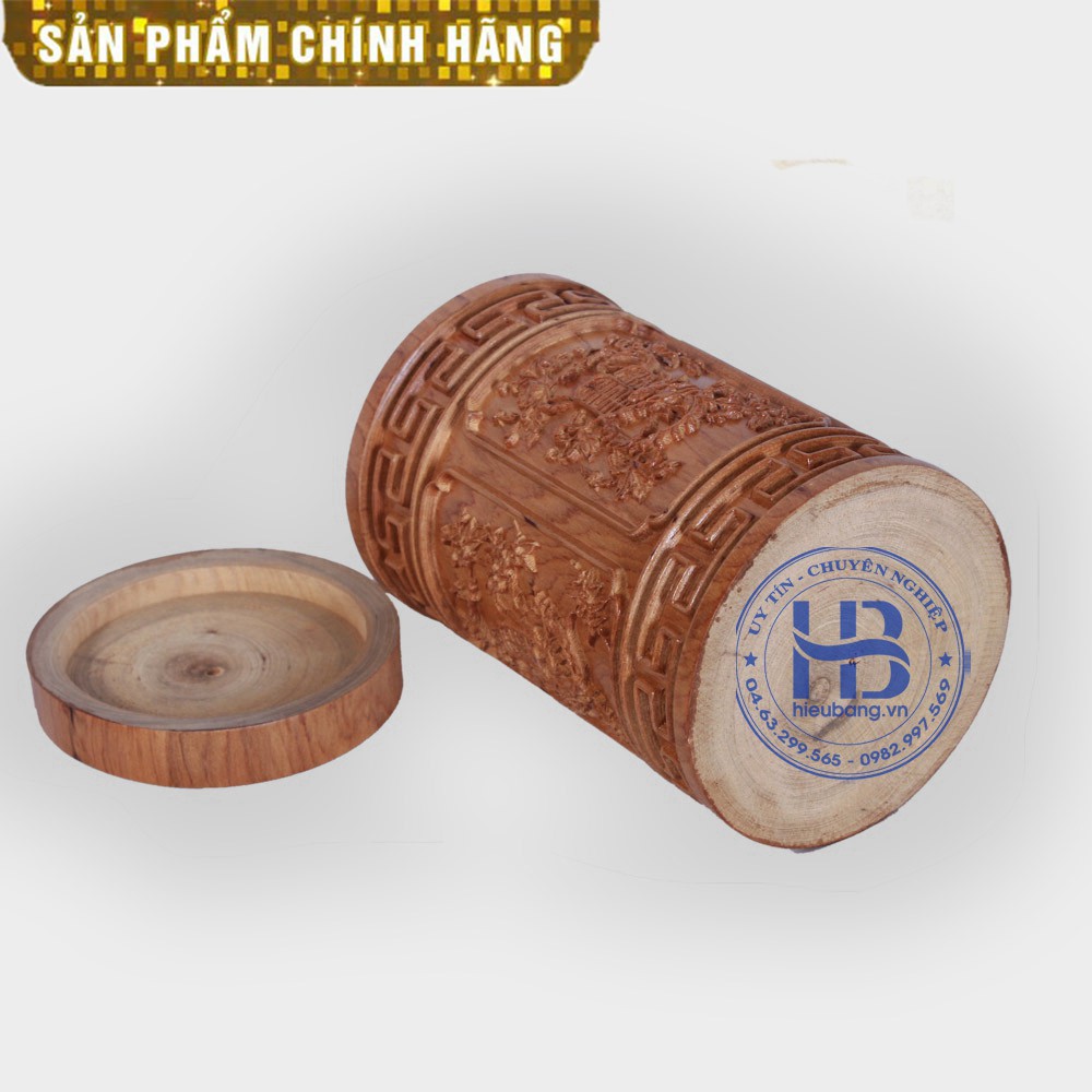 Hộp đựng trà gỗ bách xanh Tùng Cúc Trúc Mai