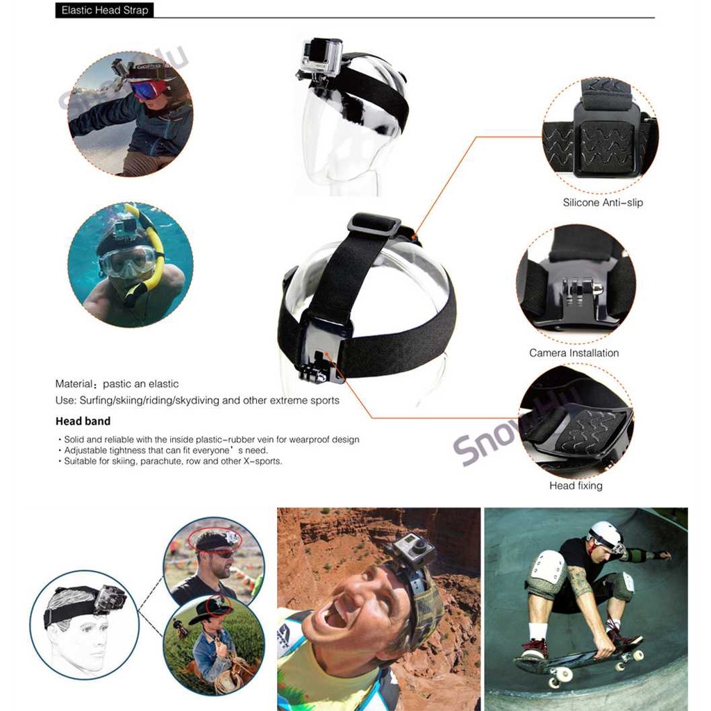 Bộ phụ kiện máy ảnh hành trình GoPro Xiaomi Yi - GS41 OMCSDIXX | BigBuy360 - bigbuy360.vn
