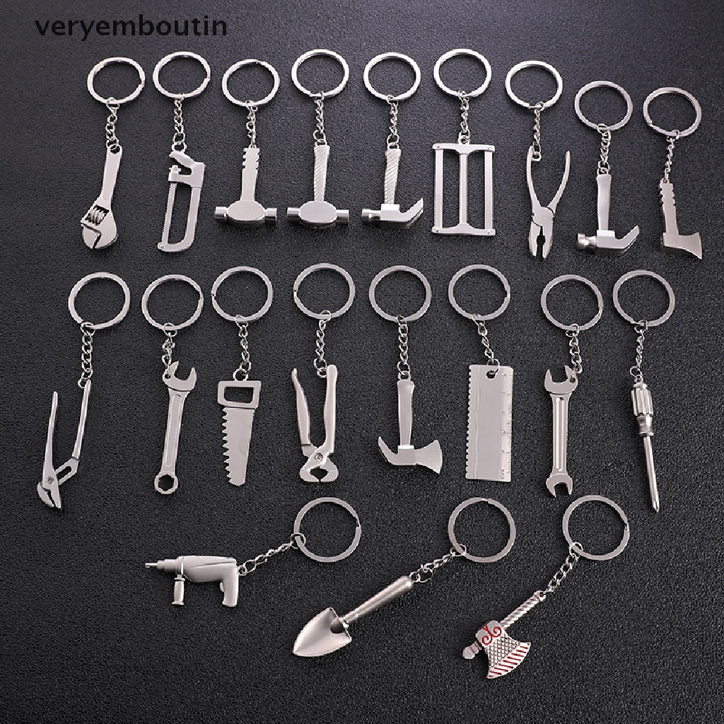 in Car Metal Wrench Style Key Chain Creative Fashion Gift Silver Compact Keychain n