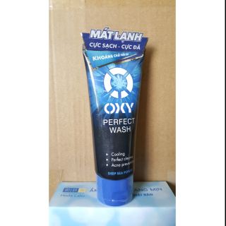 Kem rửa mặt rửa sạch bã nhờn ngừa khuẩn mụn cho nam Oxy Perfect Wash 50g/100g