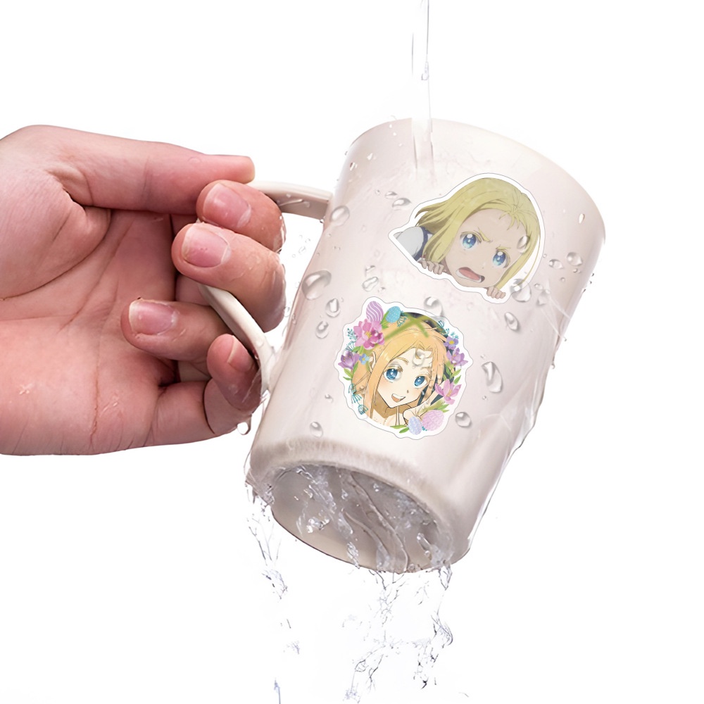 Bộ 50 Miếng Dán Hoạt Hình Thời Gian Mùa Hè Trang Trí Ván Trượt / Điện Thoại / Guitar