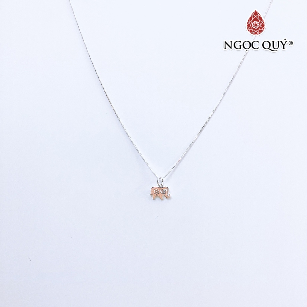 Dây chuyền bạc mặt con voi - Ngọc Quý