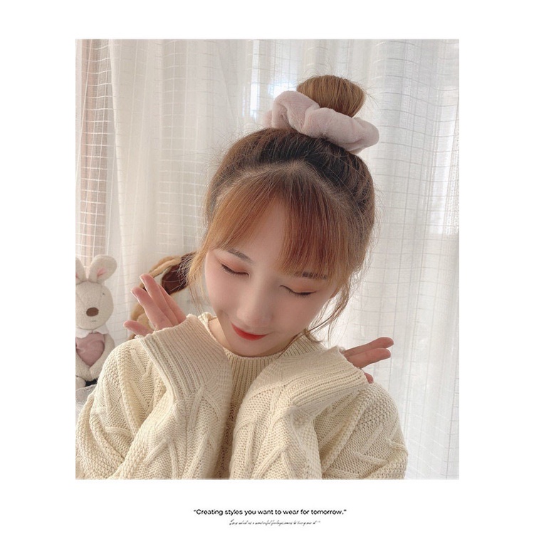 Dây Cột Tóc Scrunchies Tổng Hợp Nhiều Mẩu Dây Cột Tóc Jussy Fashion Hot Trend Style Đơn Giản Dễ Thương [1 SỢI]