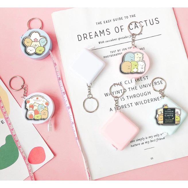 Móc chìa khoá kèm thước dây sumikko MKTD20 cute dễ thương hoạt hình thần tượng