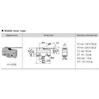 Công tắc hành trình HY-L707B