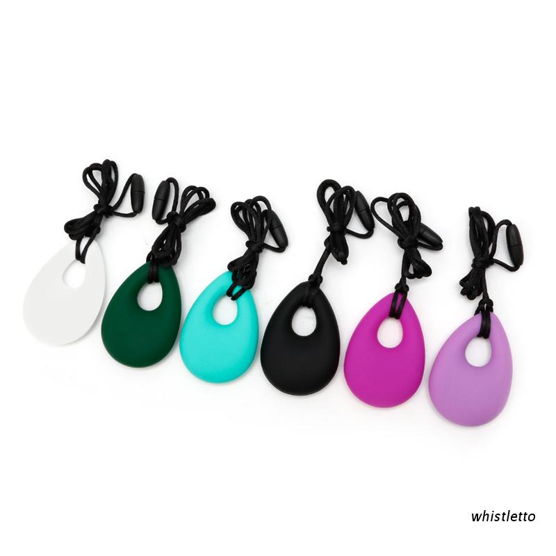 Vòng cổ mặt giọt nước silicone cho bé mọc răng