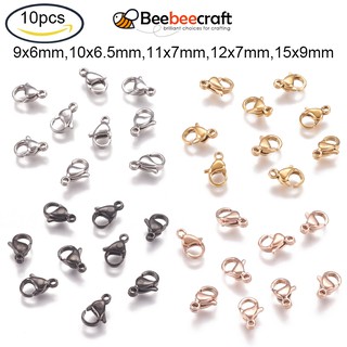 Set 10 Móc Khóa Tôm Hùm Bằng Inox 304 9x6x3mm