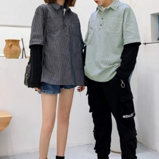 Áo Sơ mi Sweater mix Layer Unisex THESIXPACK