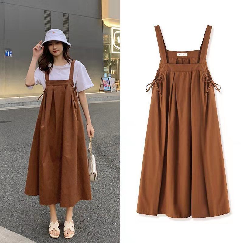 Đầm Hai Dây Dáng Rộng Thời Trang Mùa Hè Dành Cho Mẹ Bầu 200 Jin Plus