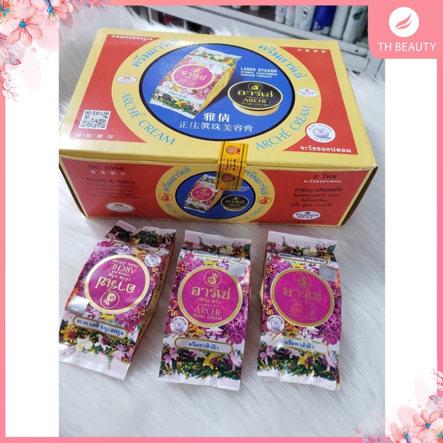 &lt;THẬT 100%&gt; Kem sâm cô tiên, Arche Pearl Thái Lan, Kem sâm vàng tóc xù