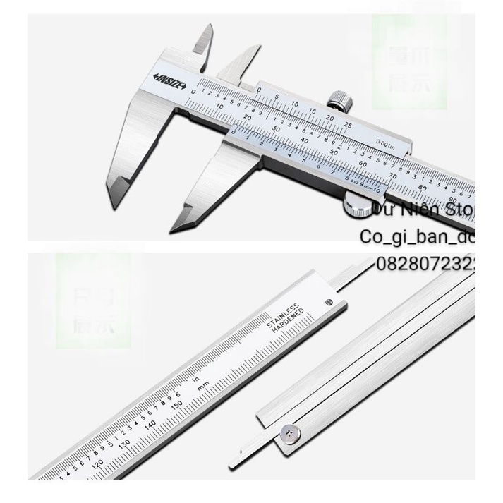 (Chính Hãng) Thước Cặp INSIZE 150mm 1205-1502S Chính Hãng.