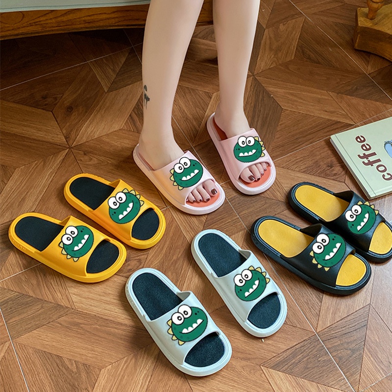 Dép quai ngang unisex Khủng Long dion siêu hot phong cách thời trang ulzzang đi siêu êm chân chống trơn trượt tốt TH-84