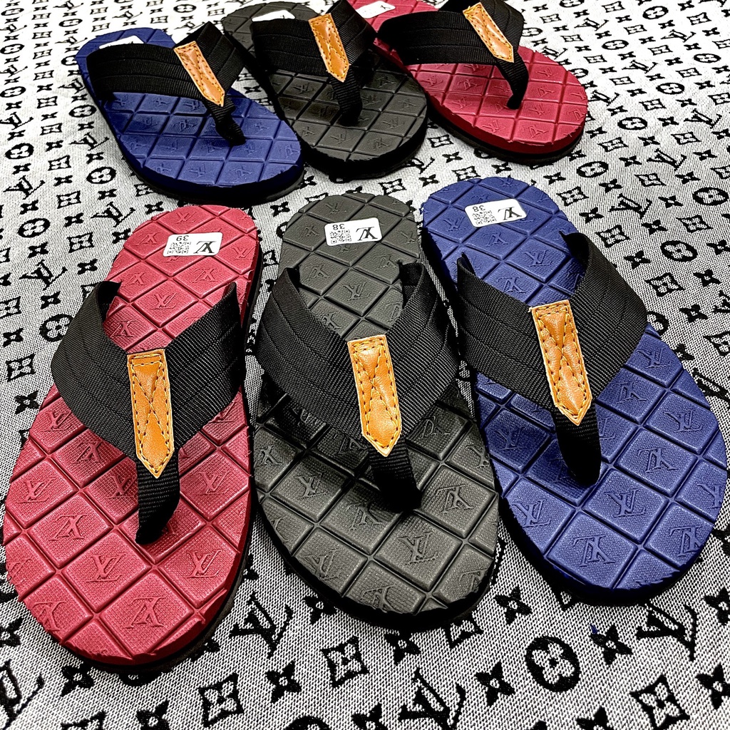 Dép kẹp xỏ ngón nam LV quai dù bao êm chân bền bỉ giá siêu hạt dẻ, thời trang cá tính ba màu lựa chọn cho anh em.