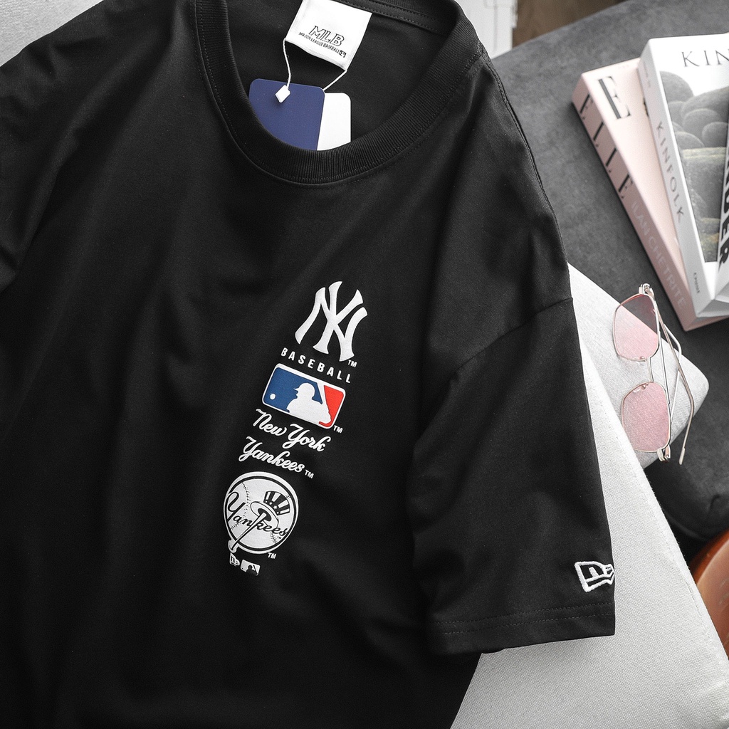 Aó thun nam cổ tròn ngắn tay MLB,Form Slim,chất vải cotton loại 1 co dãn,Hàng vnxk