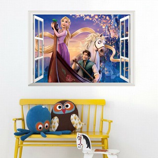 Nhãn dán tường 3D hình cửa sổ