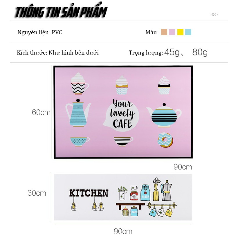 Tranh Dán Tường Trang Trí Nhà Bếp Chống Thấm Nước Và Dầu Mỡ DOKEY99