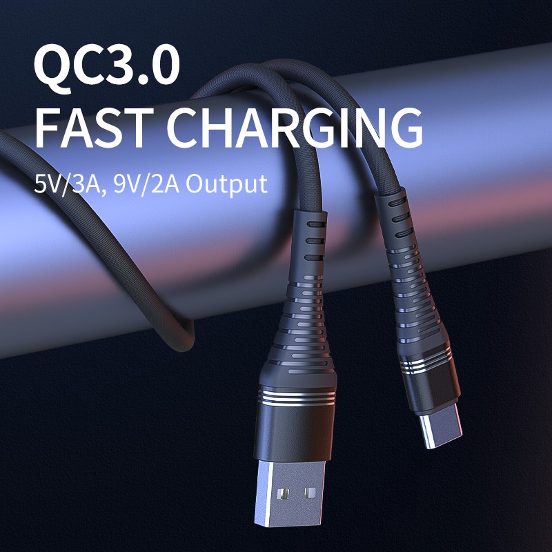 Củ sạc 18W sạc nhanh BASIKE Type-C 1M 3A cho Samsung Huawei