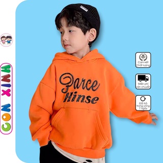 Áo khoác nỉ hoodie bé trai Con Xinh in chữ PARCE HINSE