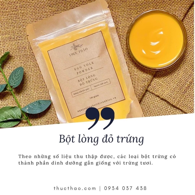 Bột Lòng Đỏ Trứng