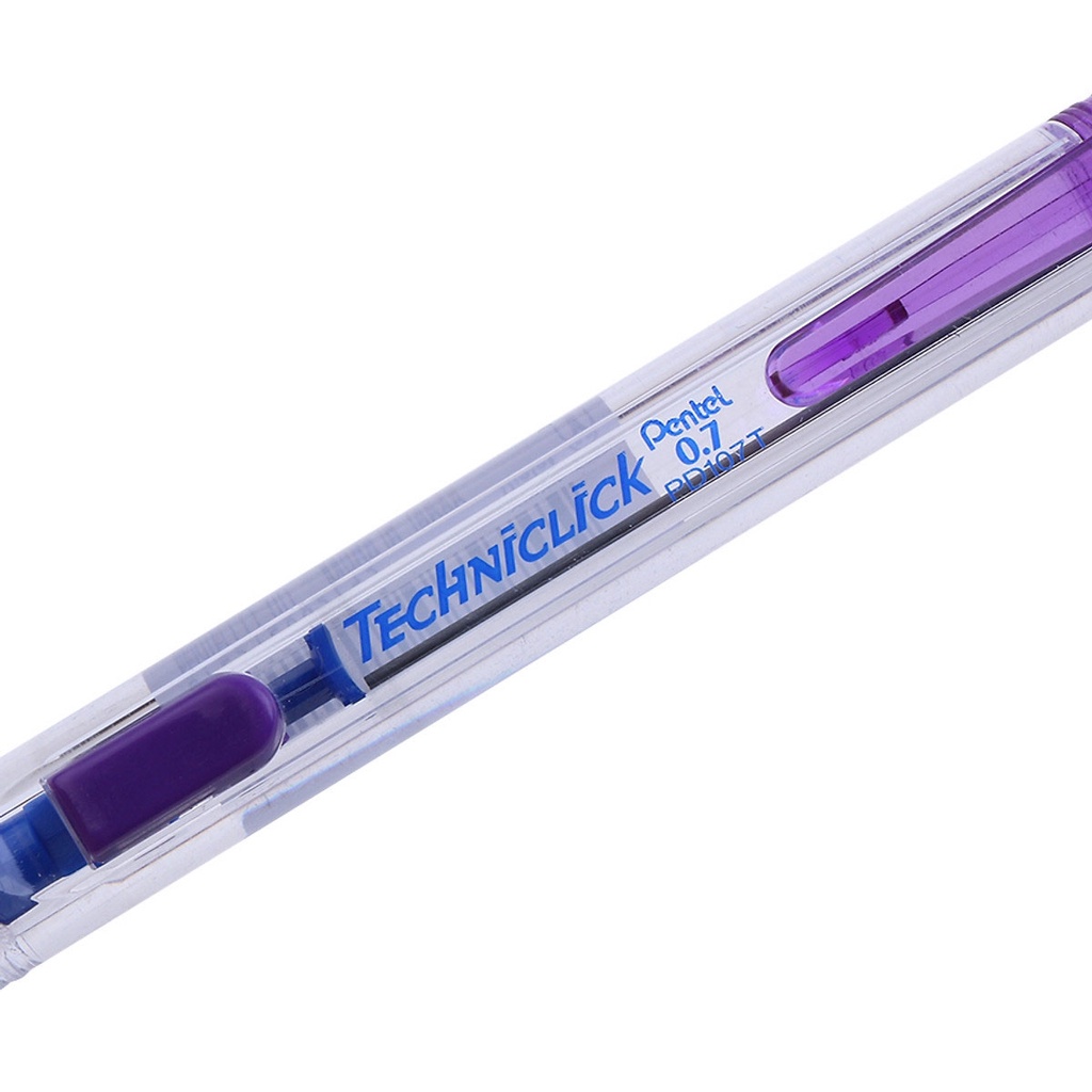 Bút Chì Kim 0.7 mm - Bấm Giữa - Pentel PD107T - Màu Tím