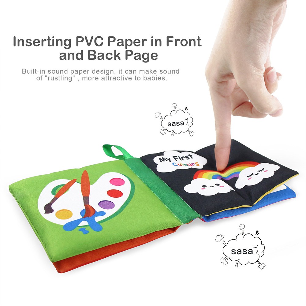 Coolplay Sách vải mềm hoạ tiết in đáng yêu giúp tăng cường trí não cho bé